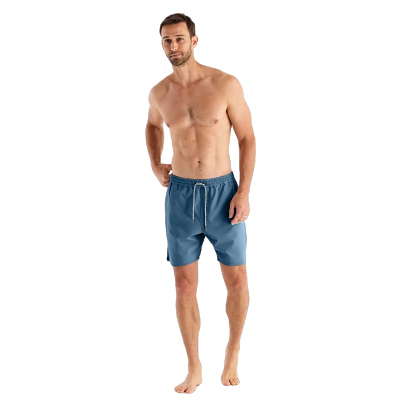 Free Fly Apparel 01. MENS APPAREL - MENS SHORTS - MENS SHORTS SWIM Men's Andros Trunk PACIFIC BLUE