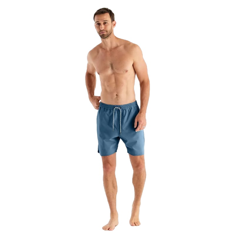 Free Fly Apparel 05. M. SPORTSWEAR - M. SYNTHETIC SHORT Men's Andros Trunk PACIFIC BLUE