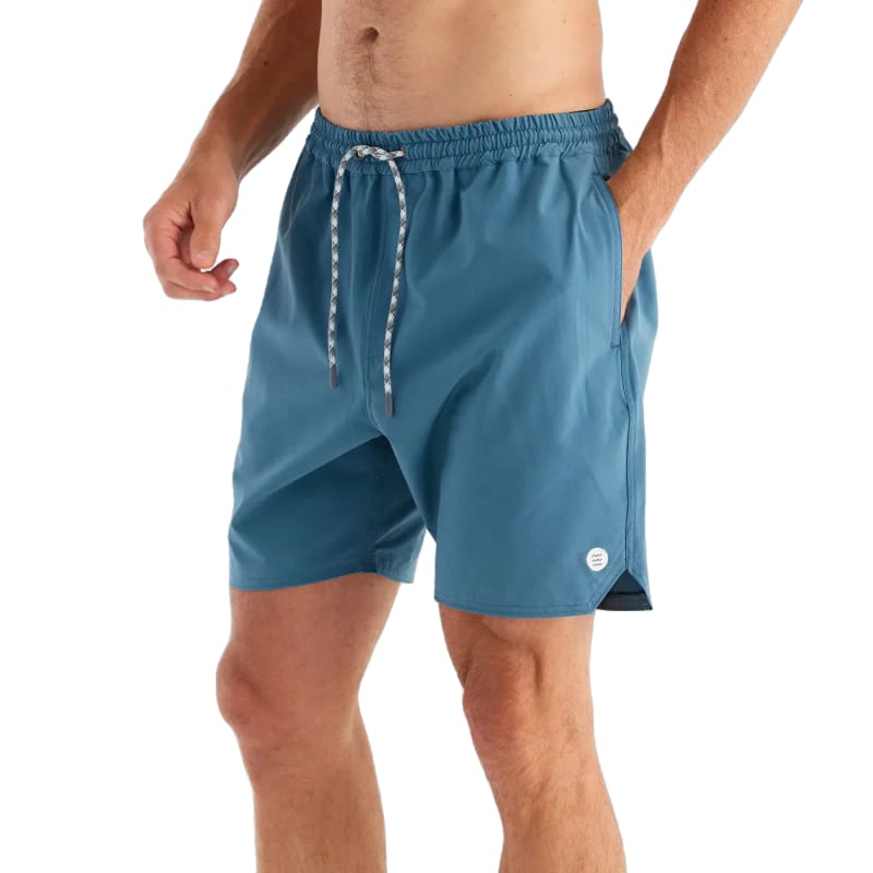 Free Fly Apparel 05. M. SPORTSWEAR - M. SYNTHETIC SHORT Men's Andros Trunk PACIFIC BLUE