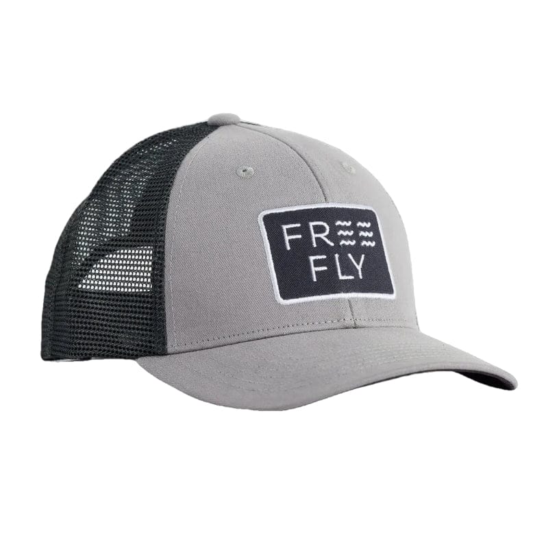 Free Fly Apparel HATS - HATS BILLED - HATS BILLED Wave Trucker Hat CEMENT OSFA