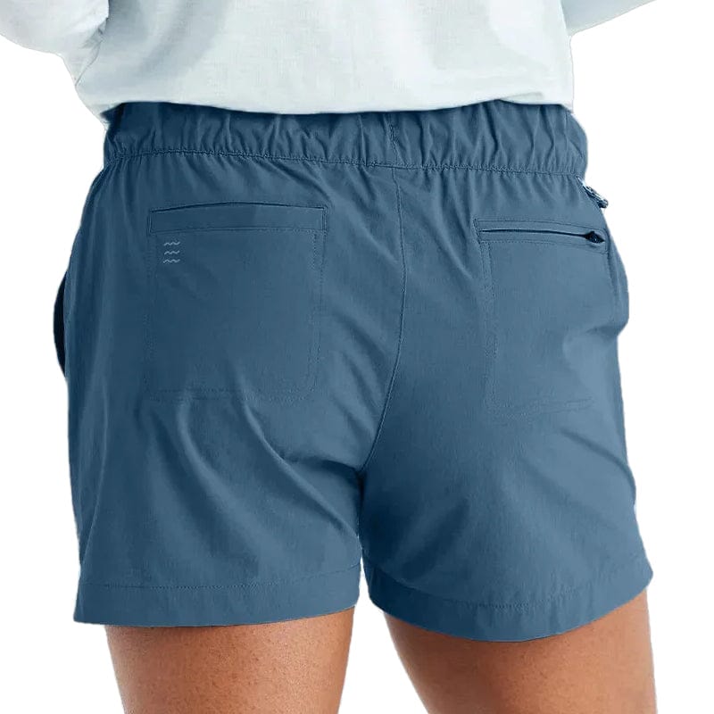 Free Fly Apparel 09. W. SPORTSWEAR - W. SYNTHETIC SHORT Women's Latitude Shorts BLUE DUSK II