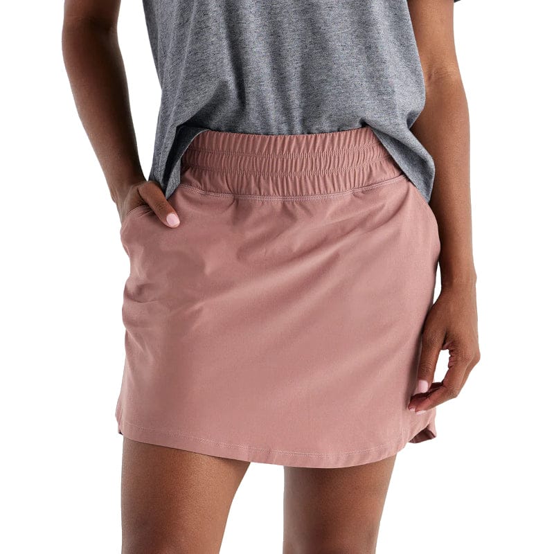 Free Fly Apparel 09. W. SPORTSWEAR - W. DRESS-SKIRT Women's Pull-On Breeze Skirt LIGHT SANGRIA