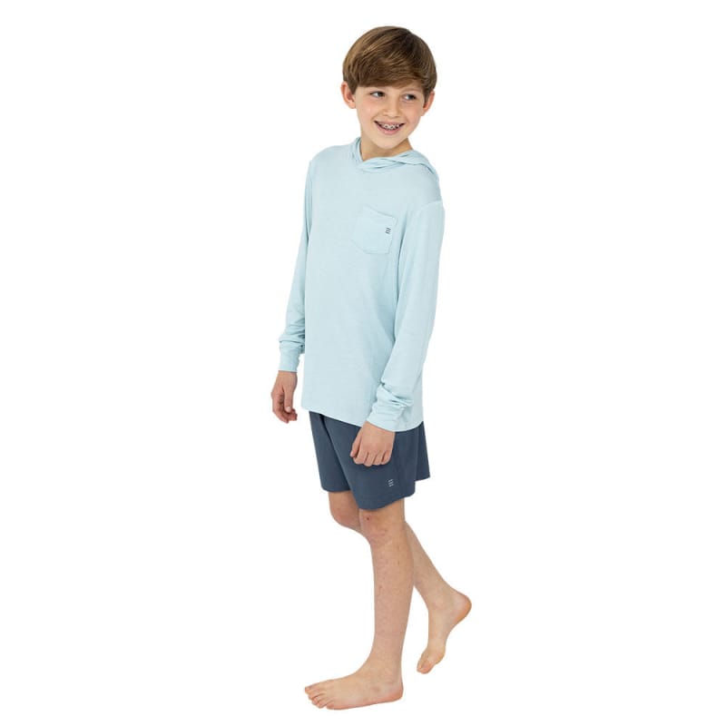 Free Fly Apparel 22. KIDS - UNISEX Youth Bamboo Shade Hoody TIDE POOL