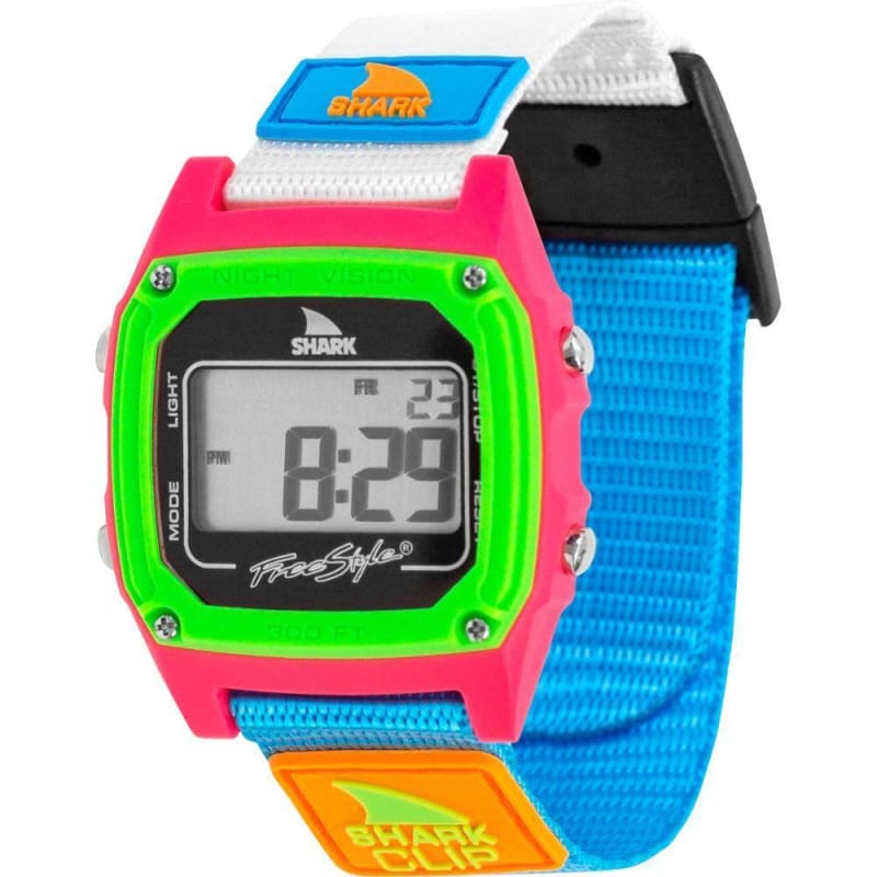 Freestyle 21. GENERAL ACCESS - WATCHES Shark Classic Clip BLACK NEON