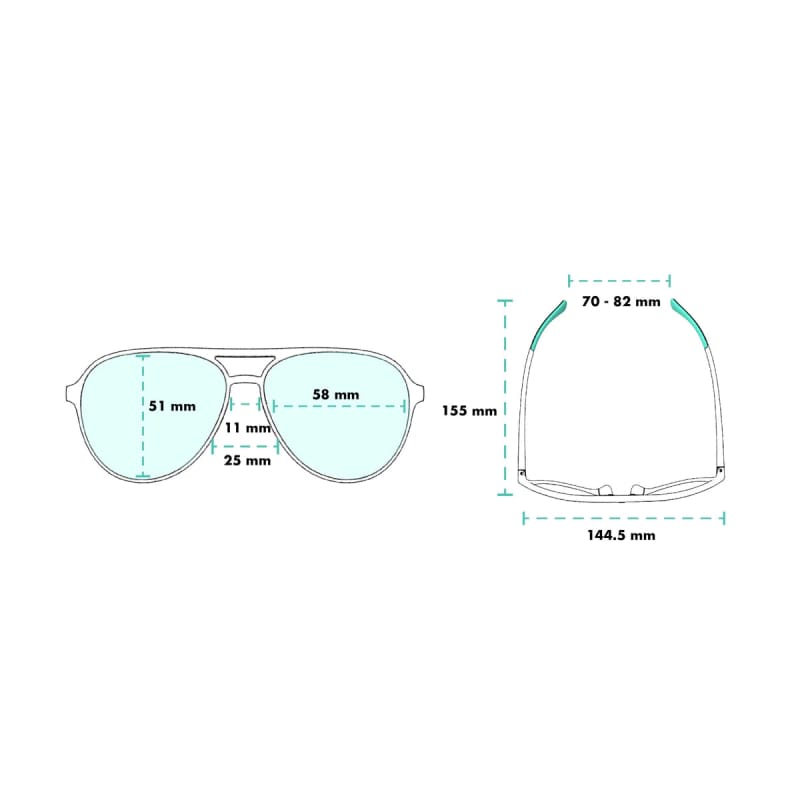 Goodr 21. GENERAL ACCESS - SUNGLASS The Mach Gs KITTY HAWKERS RAY BLOCKERS