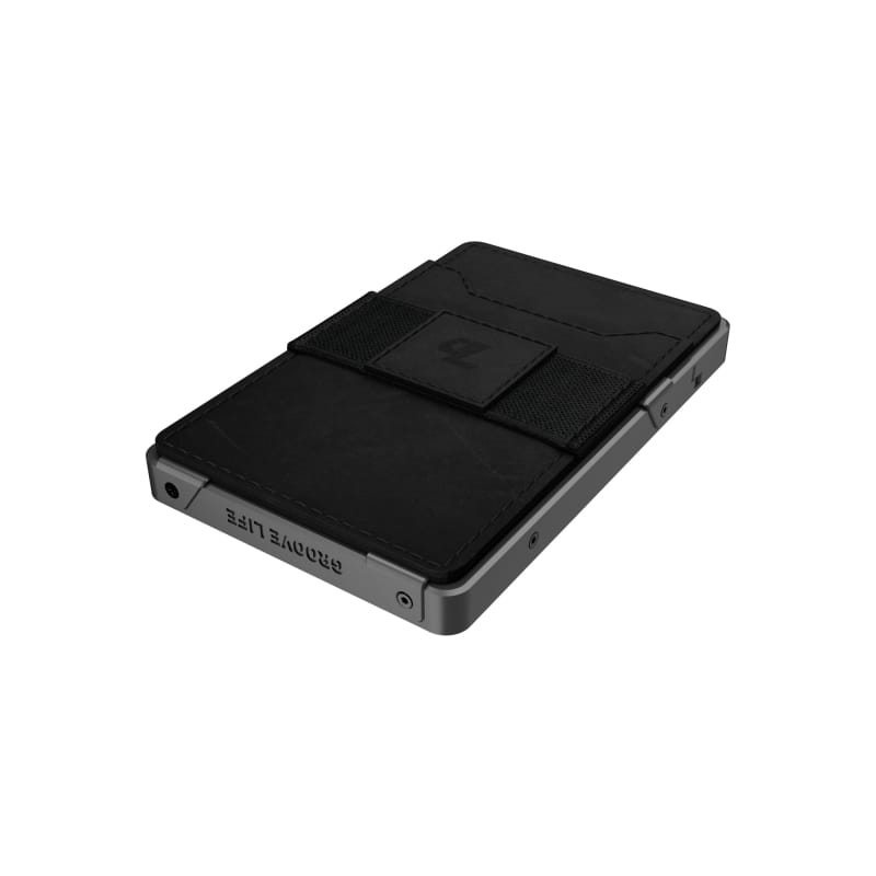 Groove Life 21. GENERAL ACCESS - GIFTS Groove Wallet GUN METAL BLACK LEATHER