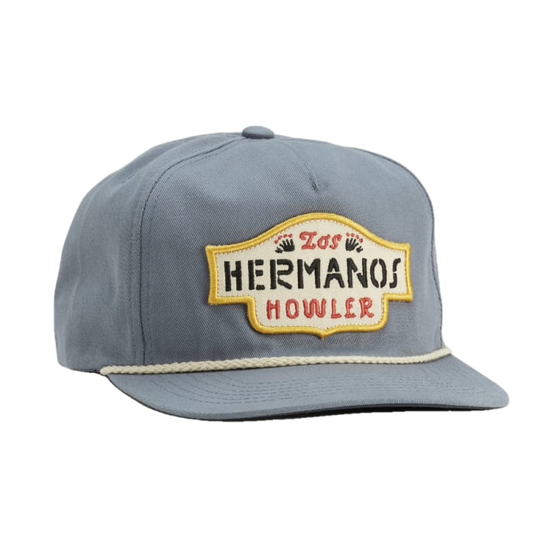 Howler Bros 20. HATS_GLOVES_SCARVES - HATS Unstructured Snapback Hat LOS HERMANOS | STATE BLUE