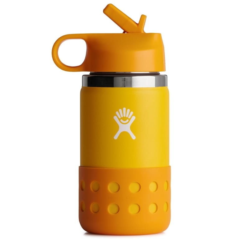 Hydro Flask 17. CAMPING ACCESS - HYDRATION 12 oz Kids Wide Mouth with Boot CANARY