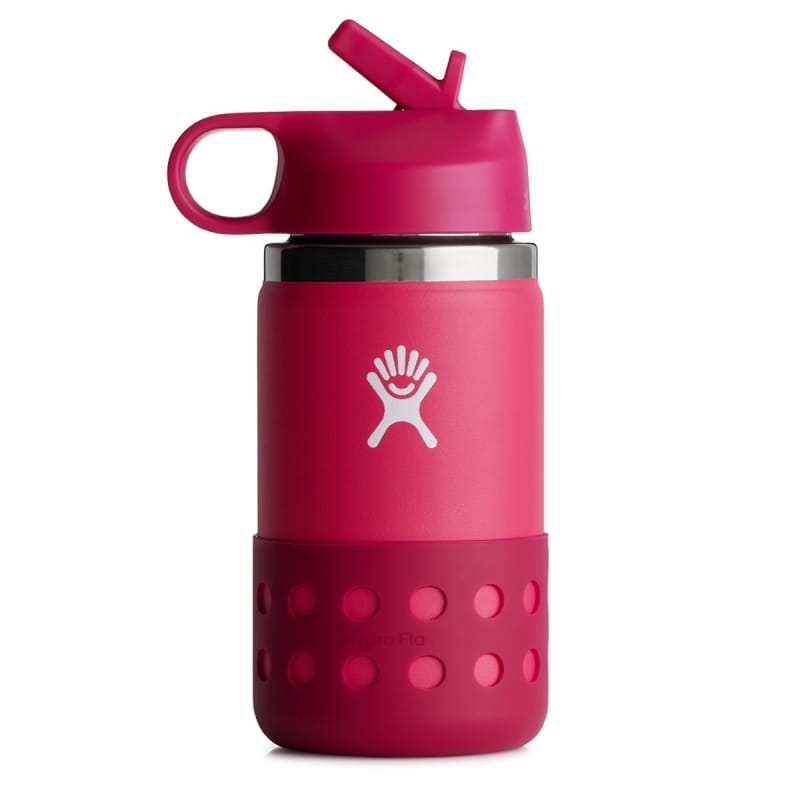 Hydro Flask 17. CAMPING ACCESS - HYDRATION 12 oz Kids Wide Mouth with Boot PEONY