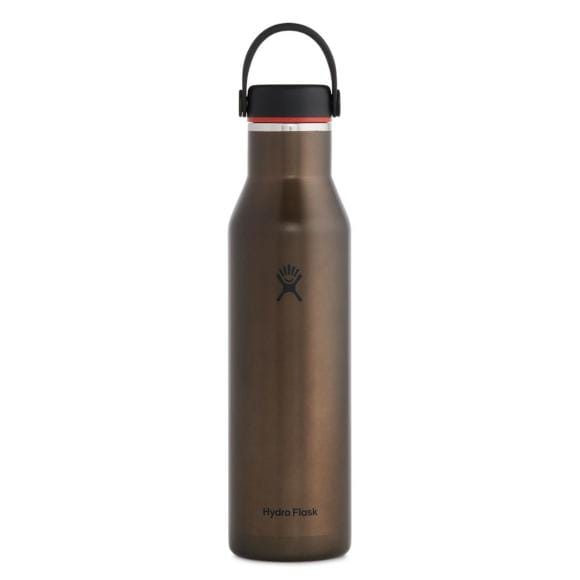 Hydro Flask 17. CAMPING ACCESS - HYDRATION 21 oz Lightweight Wide Mouth Trail Series OBSIDIAN