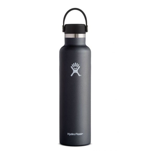 Hydro Flask 08. DRINKWARE - WATER BOTTLES - WATER BOTTLES 24 oz Standard Mouth BLACK