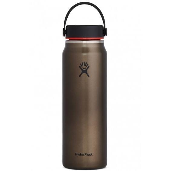 Hydro Flask 17. CAMPING ACCESS - HYDRATION 32 Oz Lightweight Wide Mouth Trail Series with Flex Cap OBSIDIAN