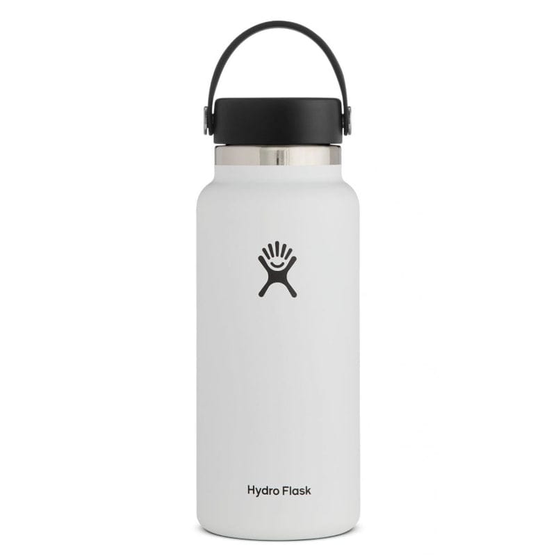 Hydro Flask 17. CAMPING ACCESS - HYDRATION 32 oz Wide Mouth 2.0 with Flex Cap WHITE