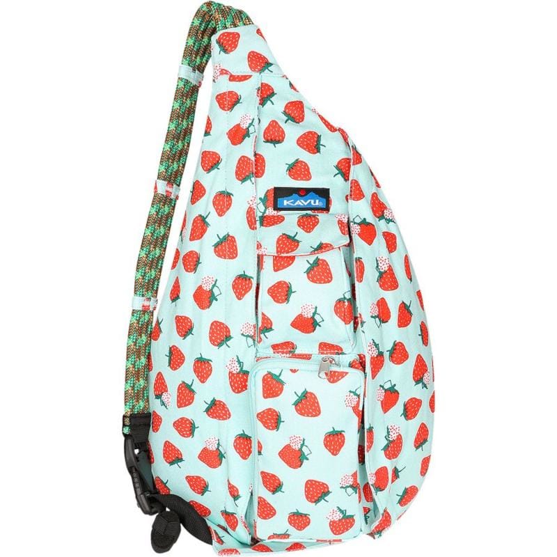 Kavu PACKS|LUGGAGE - PACK|CASUAL - WAIST|SLING|MESSENGER|PURSE Rope Bag 1402 STRAWBERRY PATCH