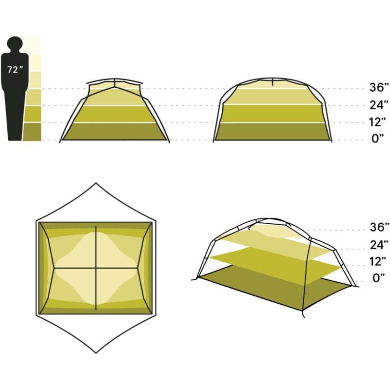 NEMO 16. SLEEPING BAGS_TENTS - TENTS Aurora 3-person Tent - Nova Green