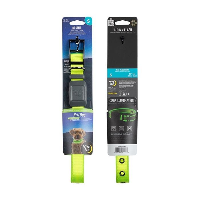 Nite Ize 21. GENERAL ACCESS - PET Nitedog Rechargeable Led Collar LIME|GREEN