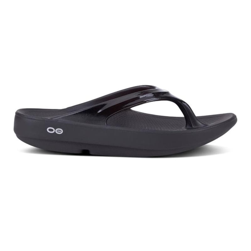OOFOS WOMENS FOOTWEAR - WOMENS SANDALS - WOMENS SANDALS ACTIVE Women's Oolala Lux Thong BLACK