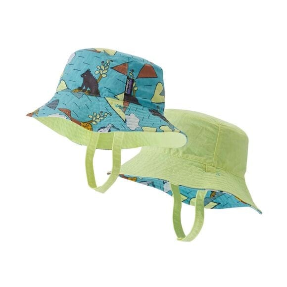 Patagonia HATS - HATS KIDS - HATS KIDS Baby Sun Bucket Hat VODI VOLCANO DAZED SMALL | IGGY BLUE