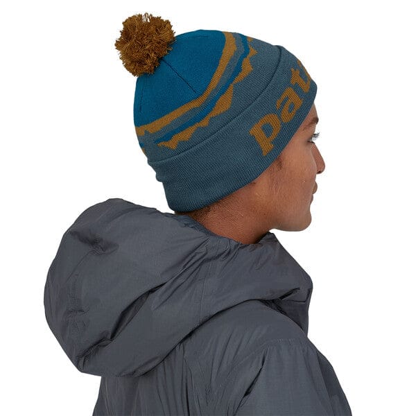 Patagonia 20. HATS_GLOVES_SCARVES - WINTER HATS Lightweight Powder Town Beanie FSKA FITZ ROY SUNRISE KNIT | ABALONE BLUE