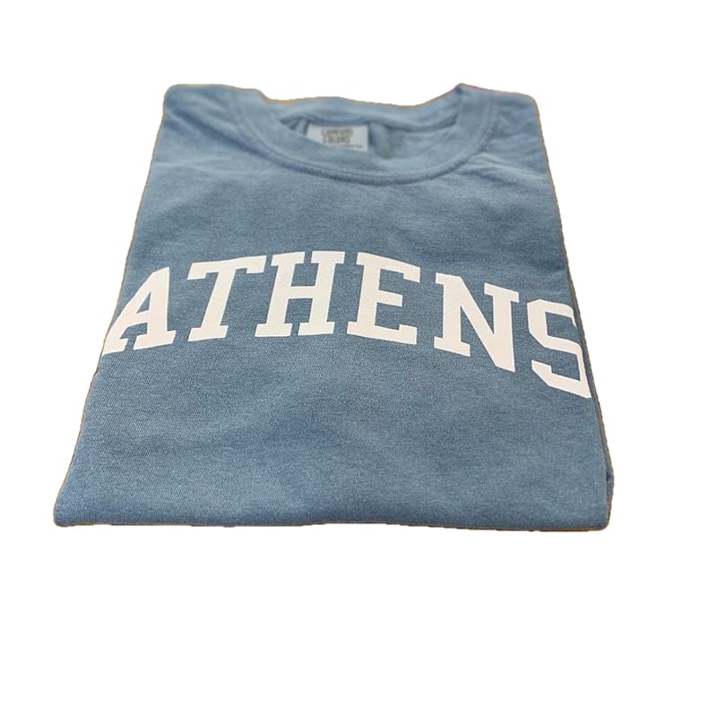 PTS 01. MENS APPAREL - MENS T-SHIRTS - MENS T-SHIRT SS Athens Comfort Colors Short Sleeve Tee BLUE JEAN
