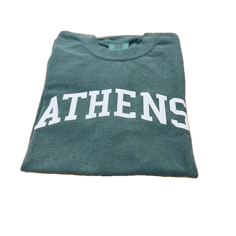 PTS 25. T-SHIRTS - SS TEE Athens Comfort Colors Short Sleeve Tee BLUE SPRUCE