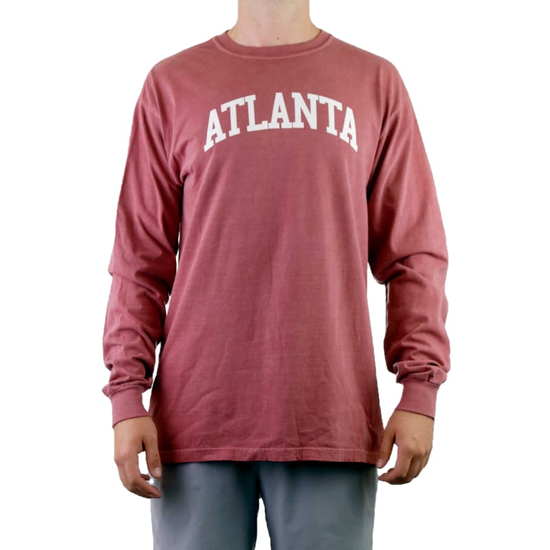 PTS 25. T-SHIRTS - LS TEE Atlanta Comfort Colors Long Sleeve Tee BRICK