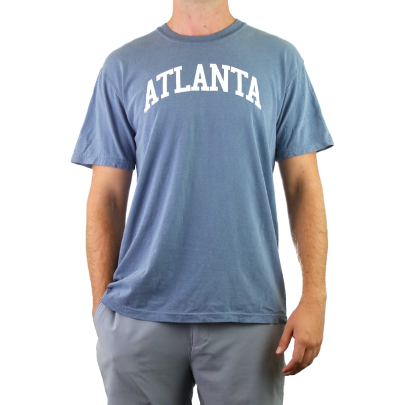 PTS 25. T-SHIRTS - SS TEE Atlanta Comfort Colors Short Sleeve Tee BLUE JEAN