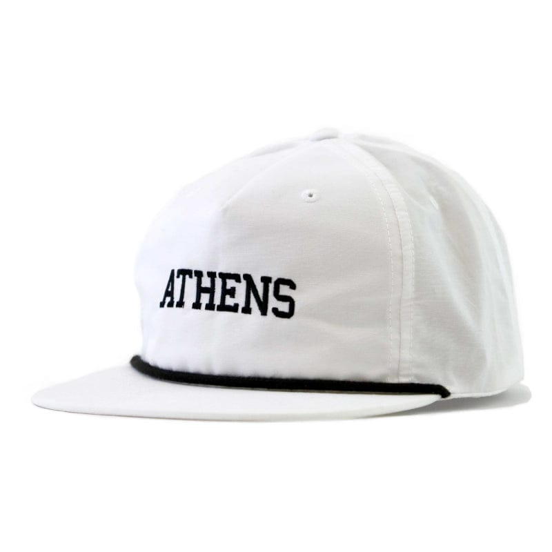 Richardson 11. HATS - HATS BILLED - HATS BILLED Athens Rope Hat - White with Black Rope