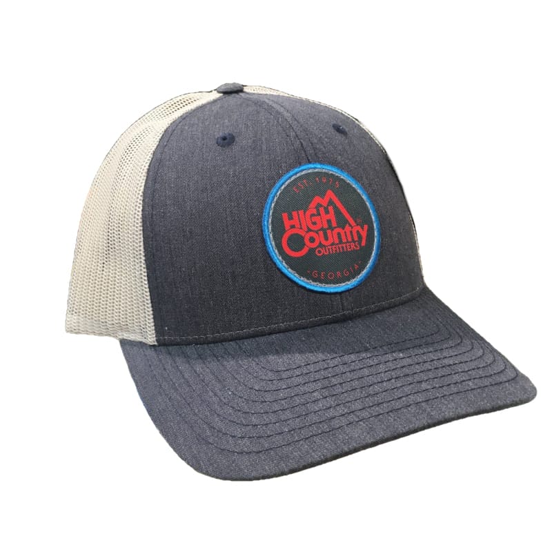 Richardson HATS - HATS BILLED - HATS BILLED HC Red Circle Logo Lowpro Trucker NAVY | GREY