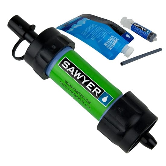 Sawyer 17. CAMPING ACCESS - HYDRATION Mini Water Filtration system GREEN