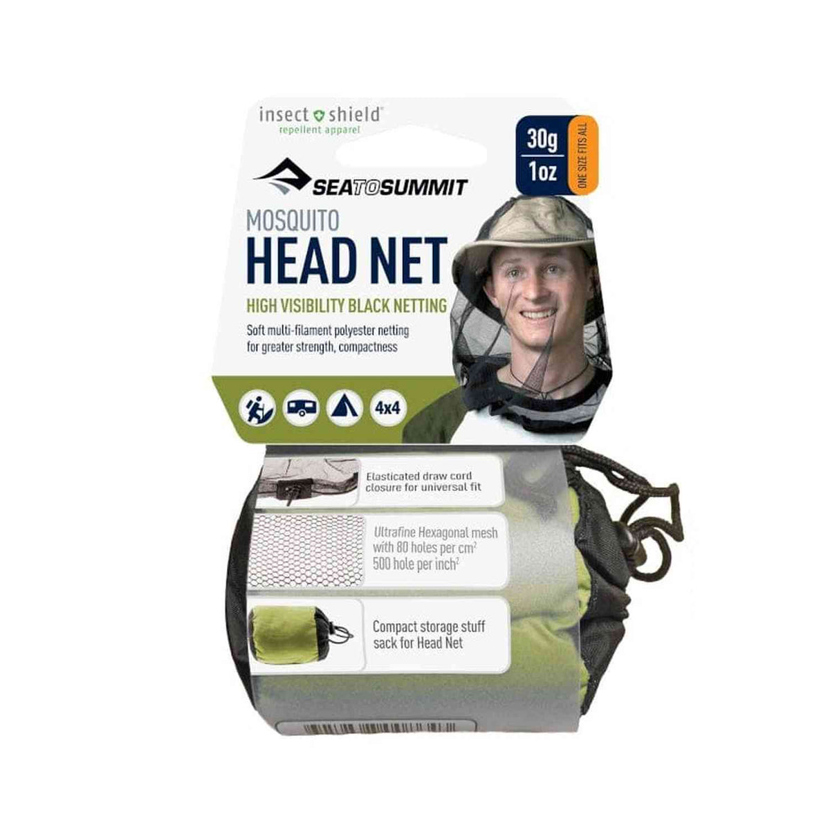 Mosquito Head Net W/ Insect Shield Sea to Summit