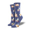 Socksmith SOCKS - WOMENS SOCKS - WOMENS SOCKS GIFT Women's Love Stories Socks BLUE HEATHER 9-11