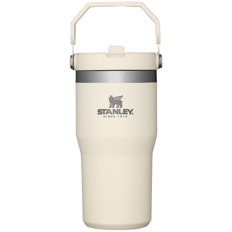 Stanley 21. GENERAL ACCESS - COOLER STAINLESS The Iceflow Flip Straw Tumbler 20oz CREAM
