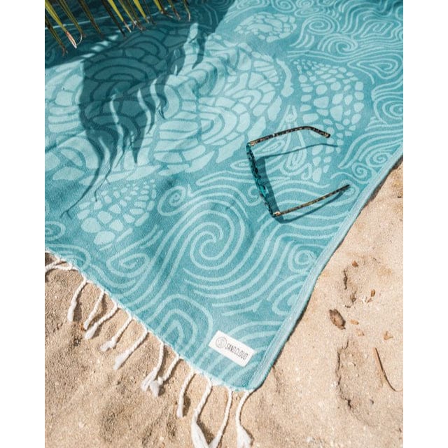 Sandcloud 21. GENERAL ACCESS - TOWELS Beach Towel SWIRL TURTLE MINT