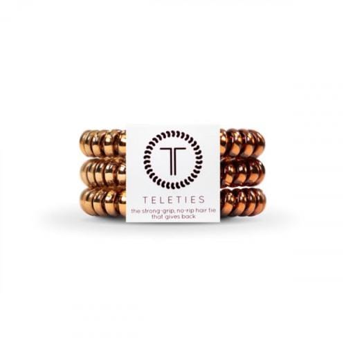 Teleties GIFTS|ACCESSORIES - WOMENS ACCESSORIES - WOMENS HAIR ACCESSORIES Small Teleties CARAMEL COPPER