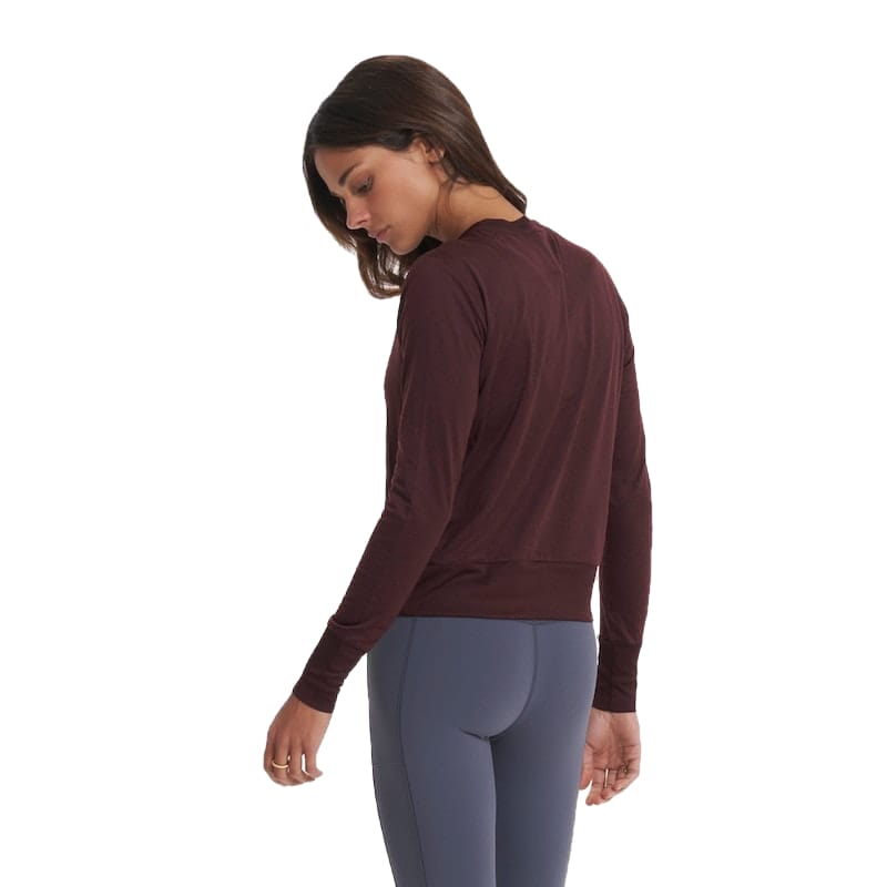 Vuori 02. WOMENS APPAREL - WOMENS LS SHIRTS - WOMENS LS ACTIVE Women's Daydream Crew HRU RUBY HEATHER