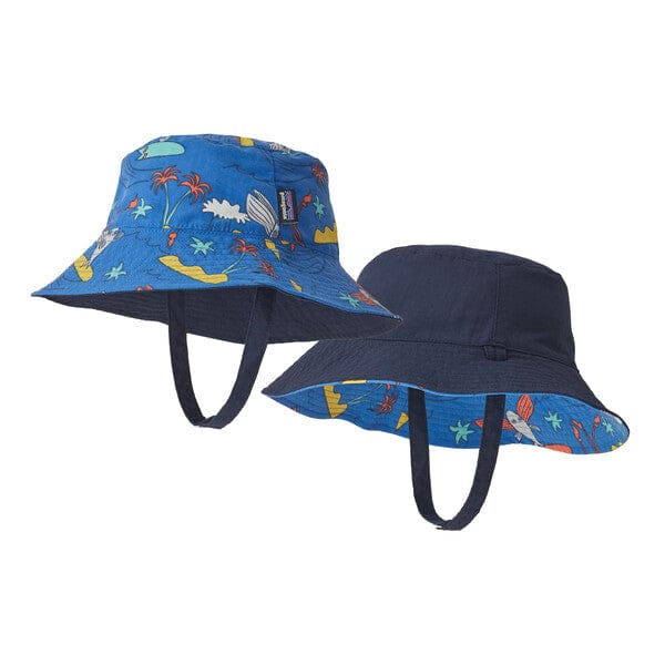 Patagonia HATS - HATS KIDS - HATS KIDS Baby Sun Bucket Hat HJBA HAPPY JAM | BAYOU BLUE