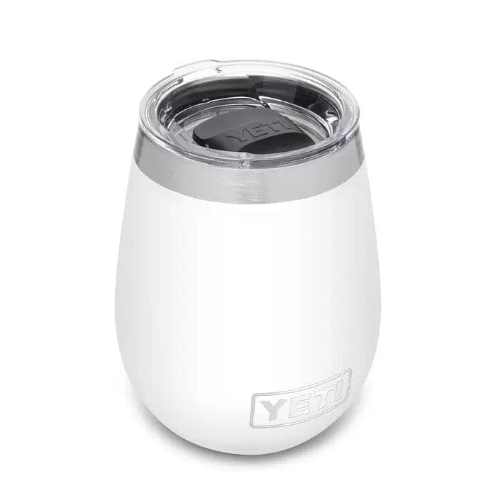 YETI 21. GENERAL ACCESS - COOLER STAINLESS Rambler 10 Oz Wine Tumbler with Magslider Lid WHITE