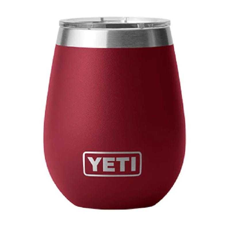 YETI 21. GENERAL ACCESS - COOLER STAINLESS Rambler 10 Oz Wine Tumbler with Magslider Lid HARVEST RED