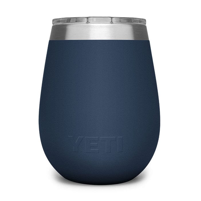 YETI 21. GENERAL ACCESS - COOLER STAINLESS Rambler 10 Oz Wine Tumbler with Magslider Lid NAVY