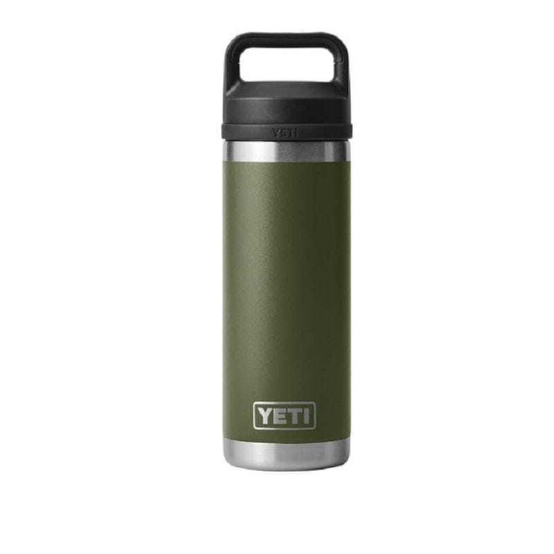 YETI 21. GENERAL ACCESS - COOLER STAINLESS Rambler 18 Oz Bottle with Chug Cap HIGHLANDS OLIVE