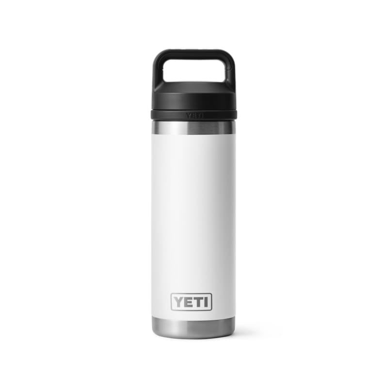 YETI 21. GENERAL ACCESS - COOLER STAINLESS Rambler 18 Oz Bottle with Chug Cap WHITE