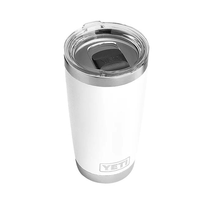 YETI 21. GENERAL ACCESS - COOLER STAINLESS Rambler 20 Oz Tumbler with Magslider Lid WHITE