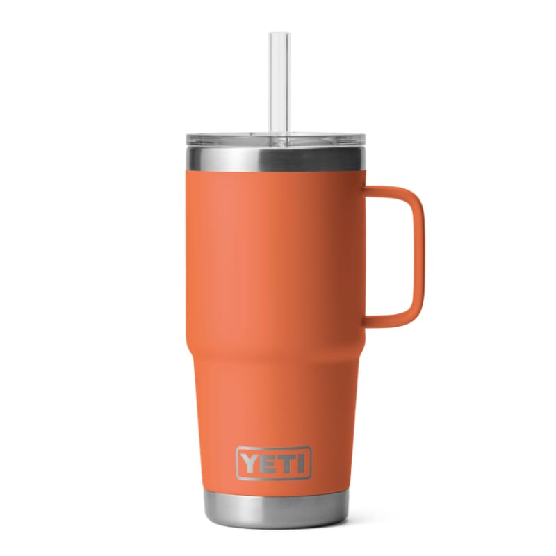 YETI DRINKWARE - WATER BOTTLES - WATER BOTTLES Rambler 25 oz Mug W/ Straw Lid HIGH DESERT CLAY