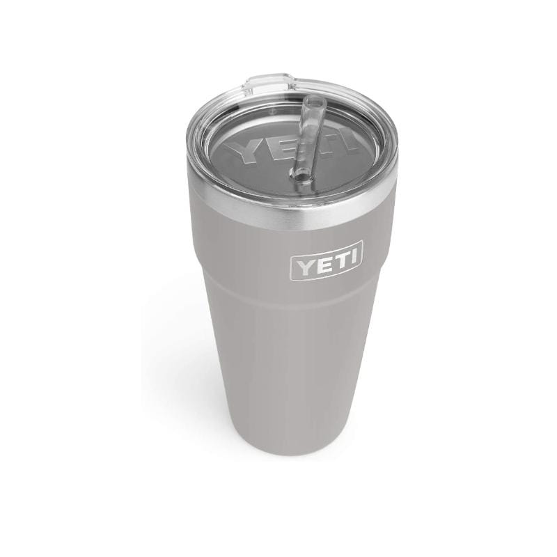 YETI 21. GENERAL ACCESS - COOLER STAINLESS Rambler 26 Oz Stackable Cup with Straw Lid GRANITE GRAY