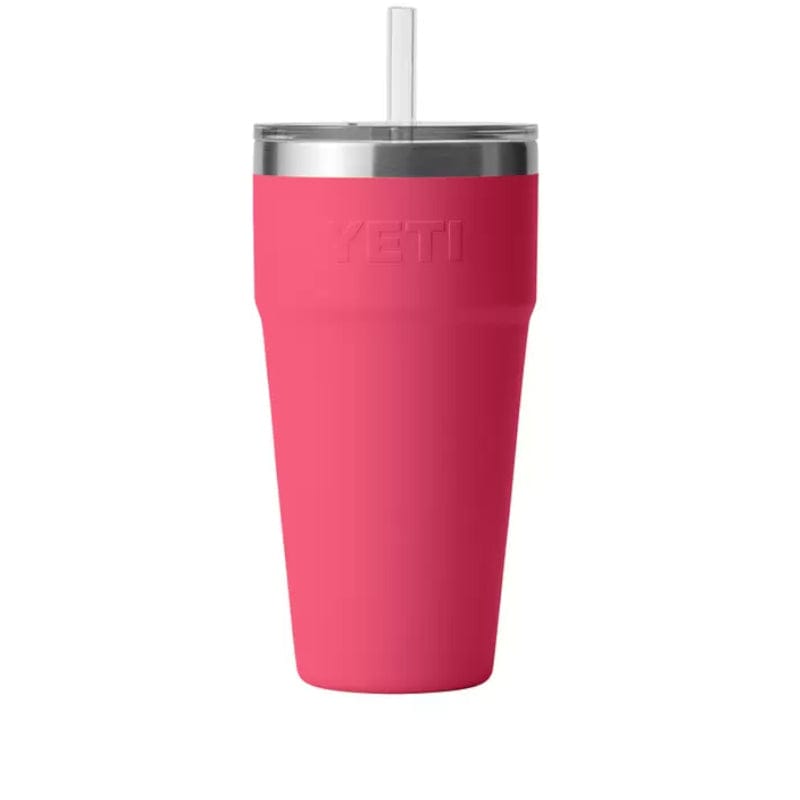 YETI 21. GENERAL ACCESS - COOLER STAINLESS Rambler 26 Oz Stackable Cup with Straw Lid BIMINI PINK