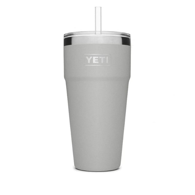 YETI 21. GENERAL ACCESS - COOLER STAINLESS Rambler 26 Oz Stackable Cup with Straw Lid GRANITE GRAY