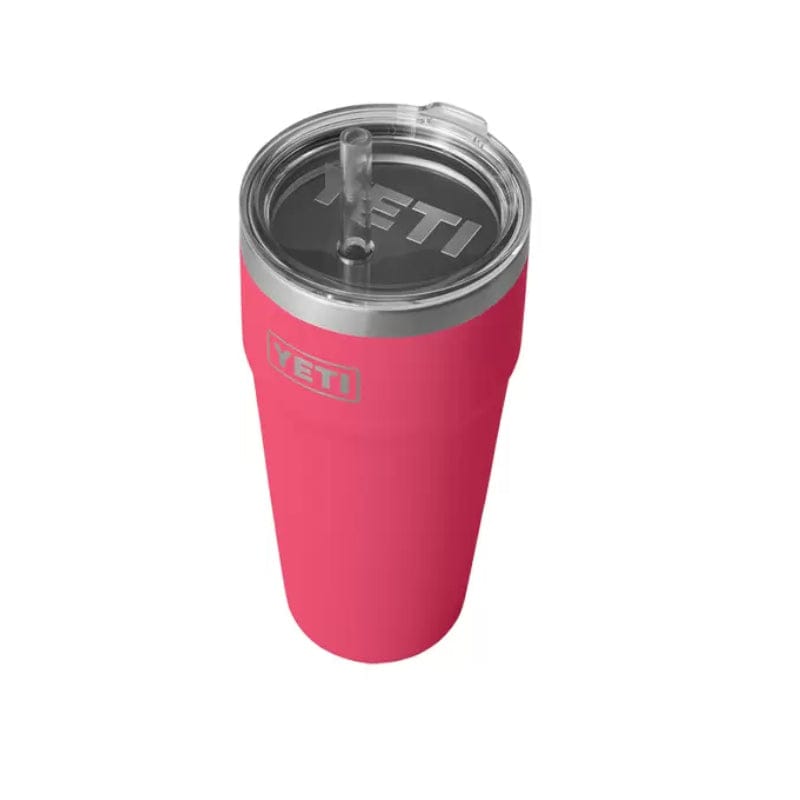 YETI 21. GENERAL ACCESS - COOLER STAINLESS Rambler 26 Oz Stackable Cup with Straw Lid BIMINI PINK