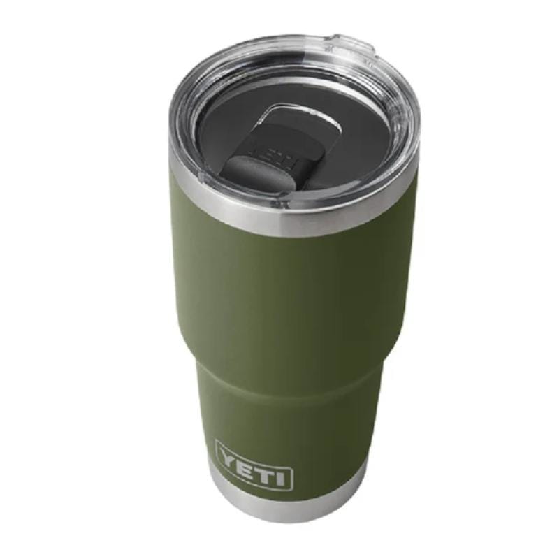 YETI 21. GENERAL ACCESS - COOLER STAINLESS Rambler 30 Oz Tumbler with Magslider Lid HIGHLANDS OLIVE