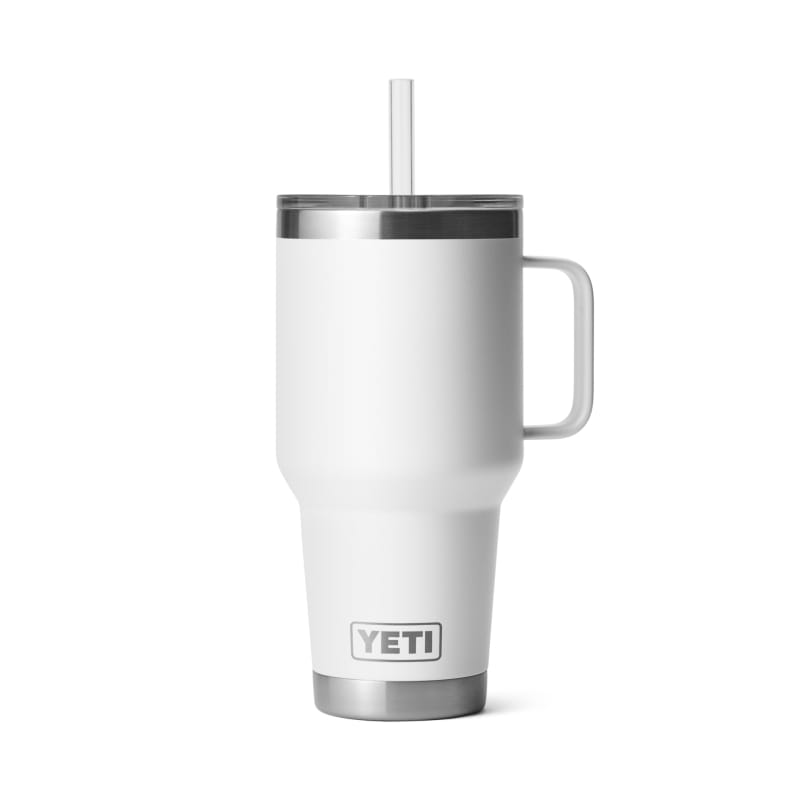 YETI DRINKWARE - WATER BOTTLES - WATER BOTTLES Rambler 35 oz Mug W/ Straw Lid WHITE